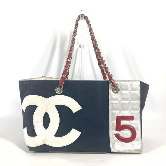 CHANEL Shoulder CC CC Mark Chain Bag Double Chain Tote Bag - Picture 1 of 15